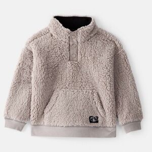 Carter's Cozy Sherpa Pullover Sweatshirt  - Cream